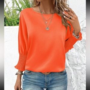 Luxe batwing sleeve blouse